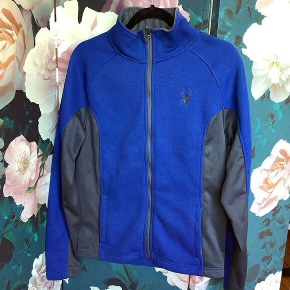 Spyder Mens Outbound Knit Zip Up Jacket ⚡️ 💙 - Picture 1 of 6